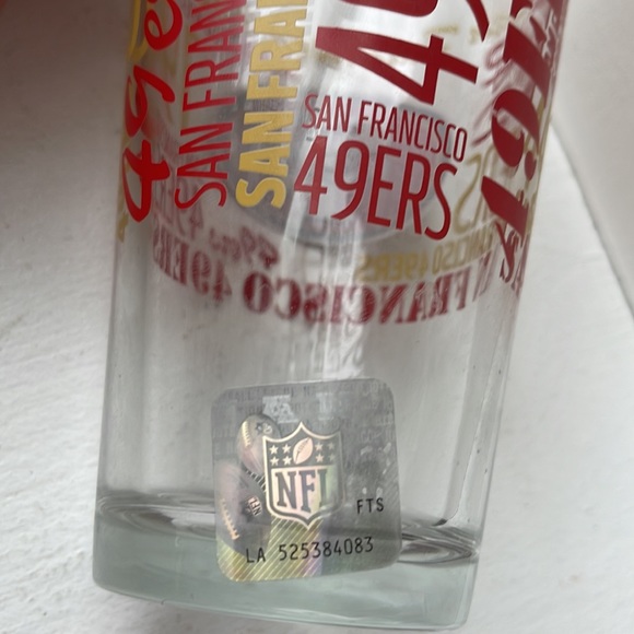 NFL official San Francisco 49ers 16oz  glass - Picture 4 of 4